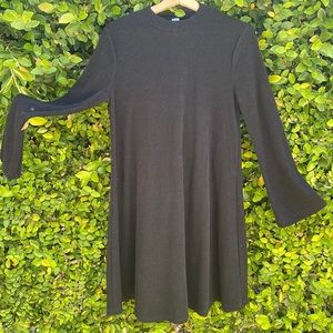 Black long sleeve cocktail dress